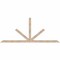 Ekena Millwork Saratoga Smooth Timber Gable Bracket, Douglas Fir, 96"W x 40"H x 3 1/2"D x 3 1/2"F, 10/12 Pitch GBW096X40X0404SAR00SDF - alternate 1